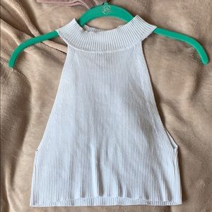 white crop tank
